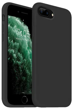 Expédition Rapide Coverzs Coque silicone de luxe iPhone 7/8 Plus (noir)