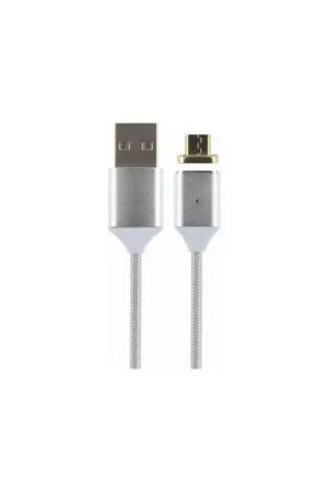 Câble magnétique USB vers micro USB gris métallisé Prix Bas