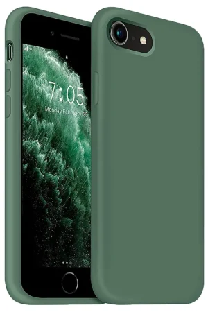 Coverzs Coque silicone de luxe iPhone SE 2020 (vert pin) Top Vente