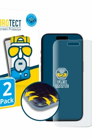 Affaire À Saisir 2 Pièces BROTECT Flex Matte Full-Cover Protection d'écran intégral mat pour Apple iPhone 14 Pro