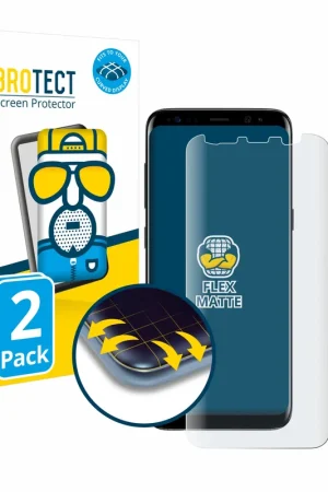 2 Pièces BROTECT Flex Matte Full-Cover Protection d'écran intégral mat pour Samsung Galaxy S8 Vente Directe