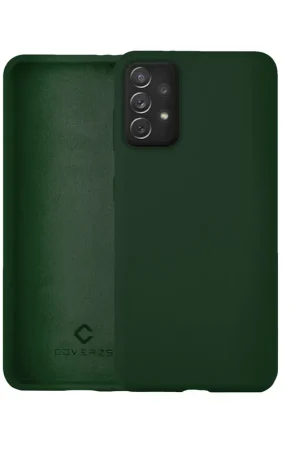 Offre Limitée Coverzs Coque silicone de luxe Samsung Galaxy A52 (vert foncé)