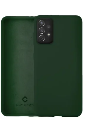 Coverzs Coque silicone de luxe Samsung Galaxy A52s (vert foncé) Produit De Marque