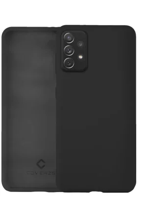Coverzs Coque silicone de luxe Samsung Galaxy A52 (noir) Dernier Modèle