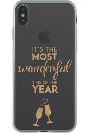 Meilleur Prix Coque pour iPhoneX/XS - souple transparente Wonderful time