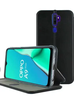 Pas Cher Etui pour OPPO A9(2020) - folio Business avec fermeture aimantée  - Noir