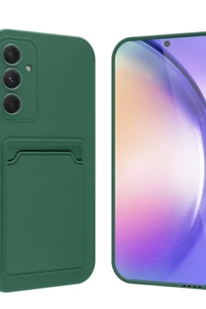 Jusqu’à Épuisement Des Stocks ShieldCase Coque en silicone Samsung Galaxy A05 avec porte-carte (vert foncé)