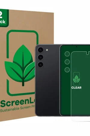 Meilleur Prix 2 Pièces ScreenLeaf Clear Protection d'écran durable pour Samsung Galaxy S23 (Avant+Caméra)