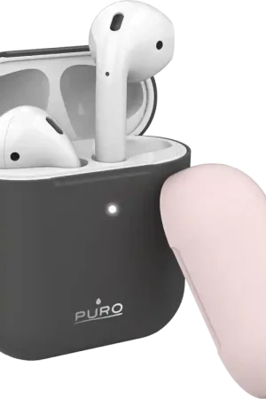 Coque Silicone Airpods Dark Grey Puro Livraison Gratuite