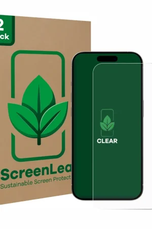 Prix Cassé 2 Pièces ScreenLeaf Clear Protection d'écran durable pour Apple iPhone 15 Pro