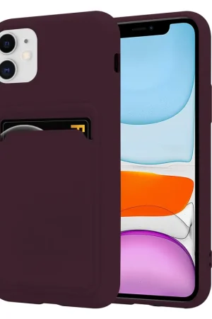 ShieldCase iPhone 11 avec porte-cartes (aubergine) Quantité Limitée