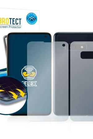 Solde 2 Pièces BROTECT Flex Full-Cover film de protection pour Samsung Galaxy S10e (Avant+Arrière)