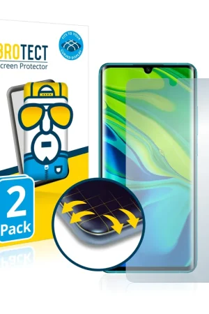 2 Pièces BROTECT Flex Full-Cover film de protection pour Xiaomi Mi Note 10 Meilleure Vente