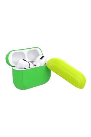 Coque Silicone Airpods Pro Verte Fluo Puro Produit De Marque