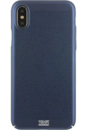Coque pour iPhone X/XS Colorblock - Bleue Prix Choc
