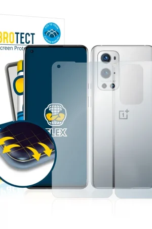 2 Pièces BROTECT Flex Full-Cover film de protection pour OnePlus 9 Pro (Avant+Arrière) Satisfait Ou Remboursé