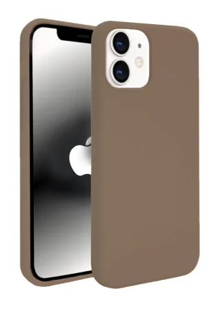 ShieldCase Coque silicone iPhone 12 (brun) Retour Gratuit