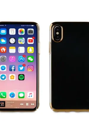 Produit De Marque Coque pour iPhone X/XS - crystal édition Or