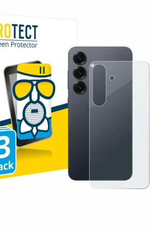 Petit Prix 3 Pièces BROTECT AirGlass Matte Protection d'écran en verre mat pour Samsung Galaxy S25 (Arrière)