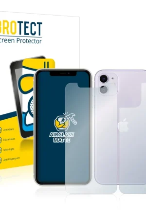 Populaire BROTECT AirGlass Matte Protection d'écran en verre mat pour Apple iPhone 11 (Avant+Arrière)