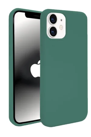ShieldCase Coque silicone iPhone 12 (vert foncé) Livraison Express