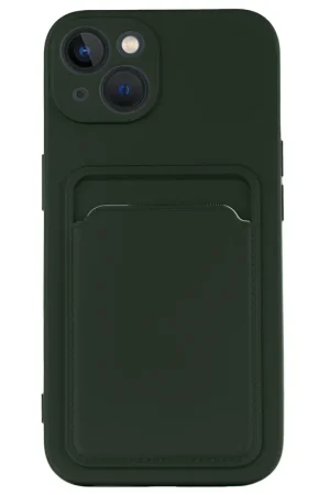 ShieldCase iPhone 13 avec porte-cartes (vert foncé) Meilleur Choix