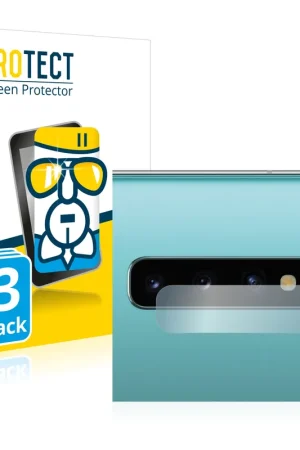 Pas Cher 3 Pièces BROTECT AirGlass Protection d'écran en verre pour Samsung Galaxy S10 Plus (Caméra UNIQUEMENT)