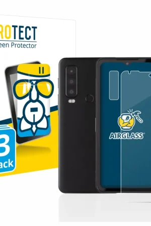 3 Pièces BROTECT AirGlass Protection d'écran en verre pour Caterpillar Cat S75 (Avant+Caméra) Satisfait Ou Remboursé