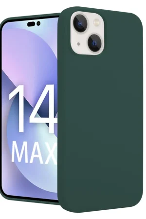 ShieldCase Coque silicone iPhone 14 Plus (vert foncé) Commander Maintenant