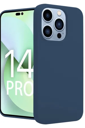 Solde ShieldCase Coque silicone iPhone 14 Pro (bleu foncé)
