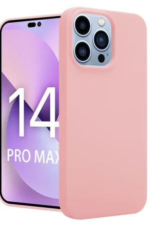 ShieldCase Coque silicone iPhone 14 Pro Max (rose) Nouvelle Collection