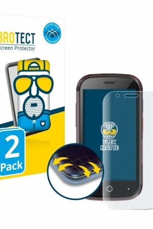 2 Pièces BROTECT Flex Matte Full-Cover Protection d'écran intégral mat pour Unihertz Jelly Star Paiement Sécurisé