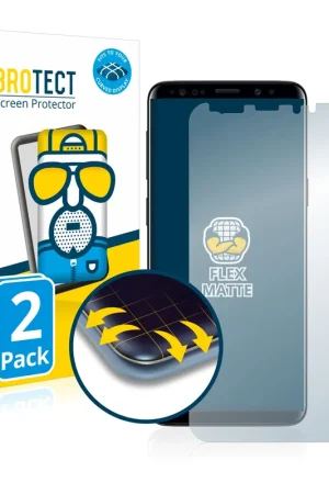 Meilleur Prix 2 Pièces BROTECT Flex Matte Full-Cover Protection d'écran intégral mat pour Samsung Galaxy S9 Plus