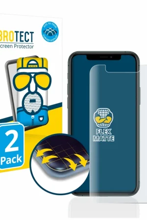 2 Pièces BROTECT Flex Matte Full-Cover Protection d'écran intégral mat pour Apple iPhone 11 Pro Vente Flash