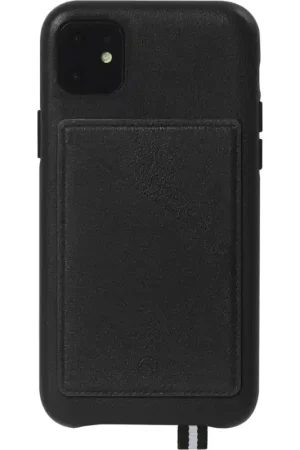 Dernière Chance Coque pour iPhone 11 - en cuir rigide Artefakt collection Elysée et porte carte