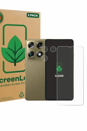 2 Pièces ScreenLeaf Clear Protection d'écran durable pour Motorola Signature 165 (Avant+Caméra) Prix Promo