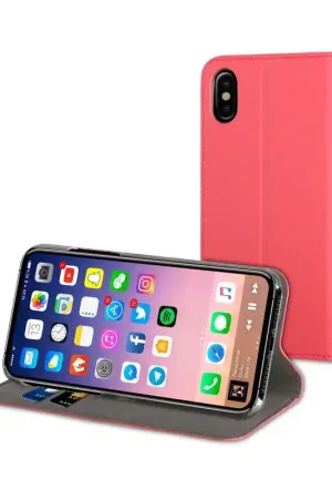 Marque FOLIO STAND ROSE: APPLE IPHONE X/XS