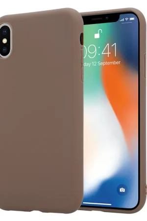 ShieldCase Coque silicone iPhone X / Xs (brun) Expédition Rapide
