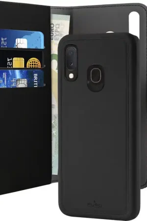 Coque pour Samsung Galaxy A20E - Magnétique Noir Puro Super Prix