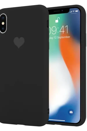 Populaire ShieldCase Coque silicone LOVE iPhone X / Xs (noir)