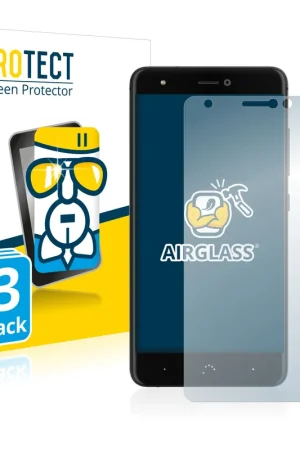Retour Gratuit 3 Pièces BROTECT AirGlass Protection d'écran en verre pour BQ Aquaris X