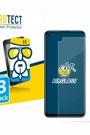 Pas Cher 3 Pièces BROTECT AirGlass Protection d'écran en verre pour Xiaomi Redmi Note 9