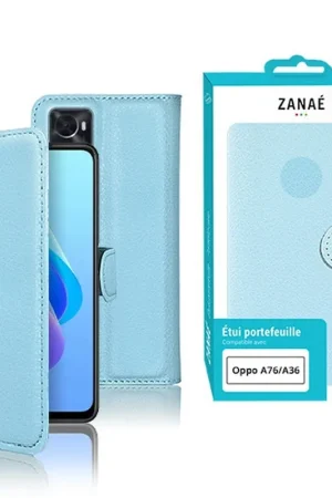 Super Prix Étui Portefeuille Zanae pour Oppo A76 / A36