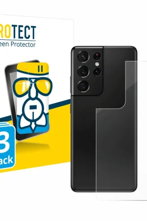 3 Pièces BROTECT AirGlass Protection d'écran en verre pour Samsung Galaxy S21 Ultra 5G (Arrière) Prix Bas