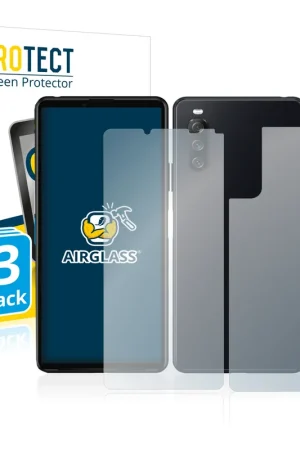 3 Pièces BROTECT AirGlass Protection d'écran en verre pour Sony Xperia 10 III (Avant+Arrière) Remise