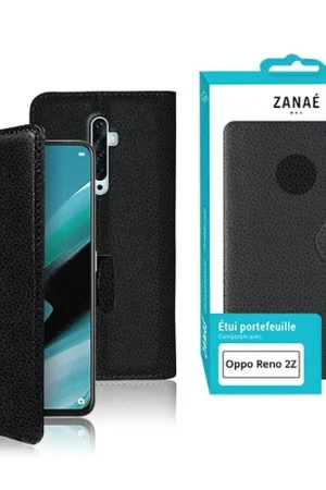 Promotion Étui Portefeuille Zanae pour Oppo Reno2 Z Noir
