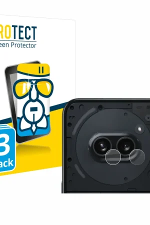 3 Pièces BROTECT AirGlass Protection d'écran en verre pour Nothing Phone (2a) (Caméra UNIQUEMENT) Authentique