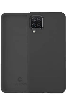 Coverzs Coque silicone de luxe Samsung Galaxy A12 (gris foncé) Dernière Chance