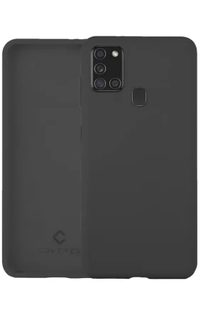 Coverzs Coque silicone de luxe Samsung Galaxy A21s (gris foncé) Vente Directe