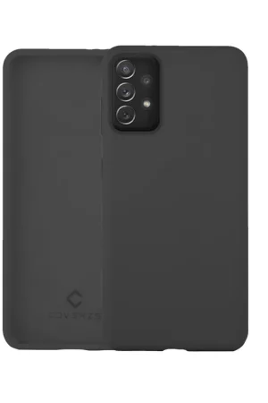 Coverzs Coque silicone de luxe Samsung Galaxy A72 (gris foncé) Prix Réduit